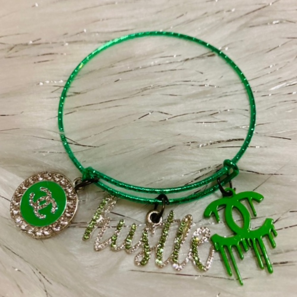 New💚Green “Hustle” Bangle Bracelet